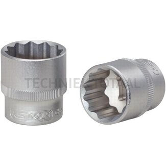 KS Tools 3/8" double hex socket, 1/4"