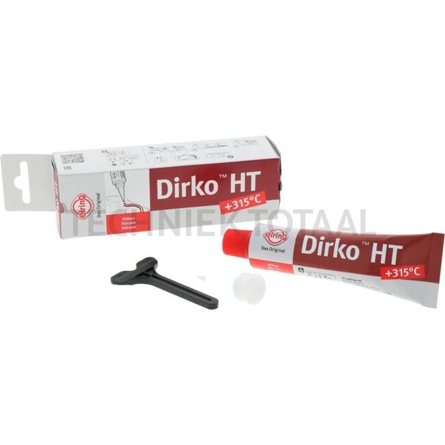 Elring Dirko HT sealant Pack with tube 70 ml (90 g), long and short tapered nozzles and tube key - 705708