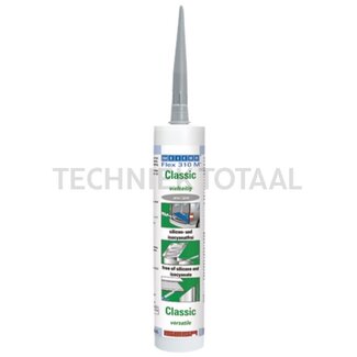 WEICON Lijm- en afdichtkit RAL 7000, grijs - 310 ml