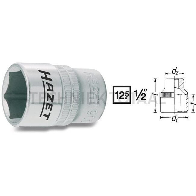 Hazet Hexagon socket wrench insert - 900-12 - 900-12