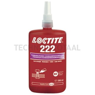 Loctite / Teroson Schroefdraadborgmiddel lage sterkte Loctite 222 - 10 ml fles
