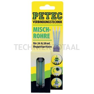 PETEC Mixing tube for 24 and 50 ml double cartridge, pack of 3 self-service card - 3 pcs.