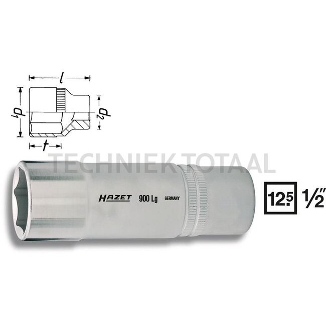 Hazet Hexagon socket wrench insert - 900LG-27 - 900LG-27