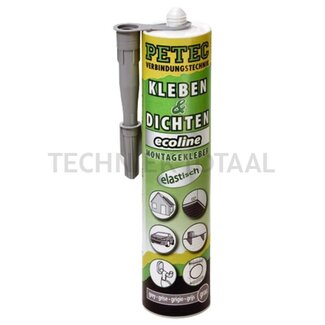 PETEC Assembly adhesive grey - 290 ml cartridge