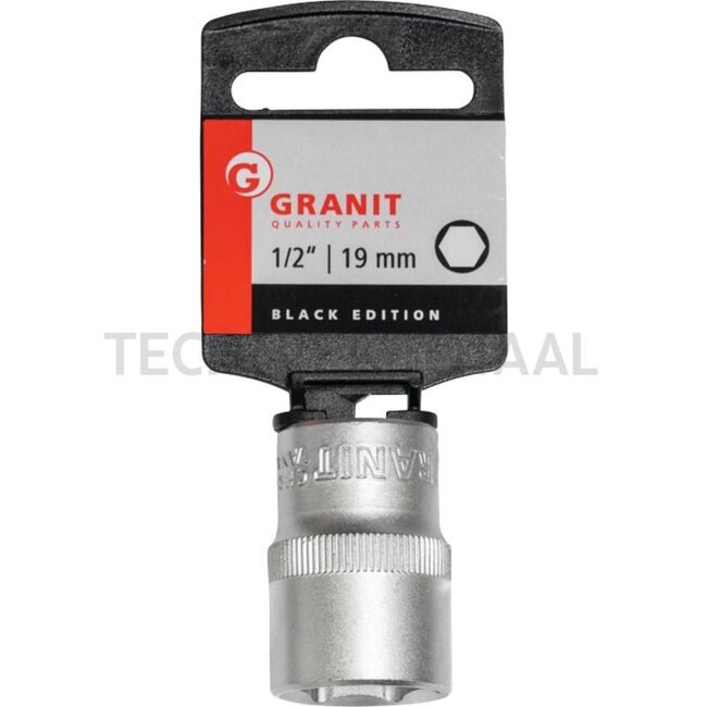 GRANIT BLACK EDITION 1/2" socket, 19 mm - 73011450