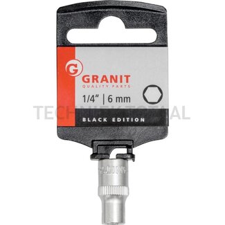 GRANIT BLACK EDITION 1/4" socket, 6 mm