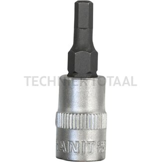 GRANIT BLACK EDITION 1/4" hexagonal bit socket, 4 mm