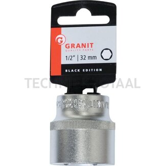 GRANIT BLACK EDITION 1/2" socket, 32 mm