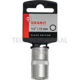 GRANIT BLACK EDITION 1/2" socket, 15 mm