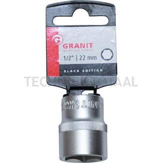 GRANIT BLACK EDITION 1/2" socket, 22 mm