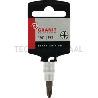 GRANIT BLACK EDITION 1/4" bit socket, PZ2