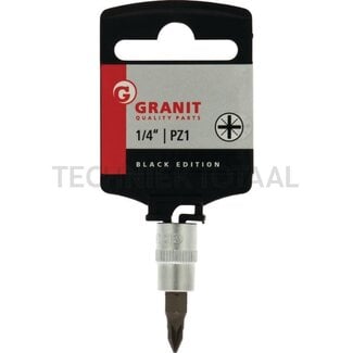 GRANIT BLACK EDITION 1/4" bit socket, PZ1