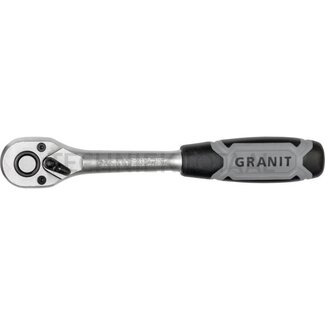 GRANIT BLACK EDITION 3/8" omschakelbare ratel, 72 tanden - Uitgang: 10 mm 10 mm 3/8″, Lengte 195 mm, Aantal tanden: 72