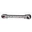 KS Tools 4-in-1 air conditioning ratchet spanner, reversible, 140 mm - 1300122 - Referentienr.: 130.0122