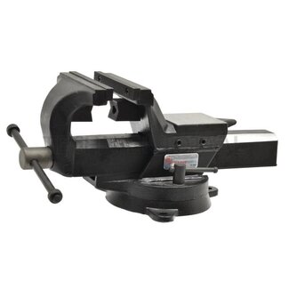 GRANIT BLACK EDITION Schraubstock 6 Zoll, Maulbreite 154 mm, Klemmbereich 200 mm
