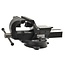 GRANIT BLACK EDITION Bankschroef 6 inch, bekbreedte 154 mm, klembereik 200 mm