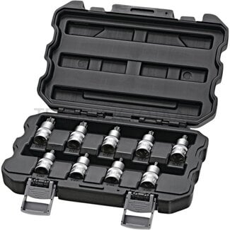 GRANIT BLACK EDITION 1/2" bit socket set, TX 9 pcs.