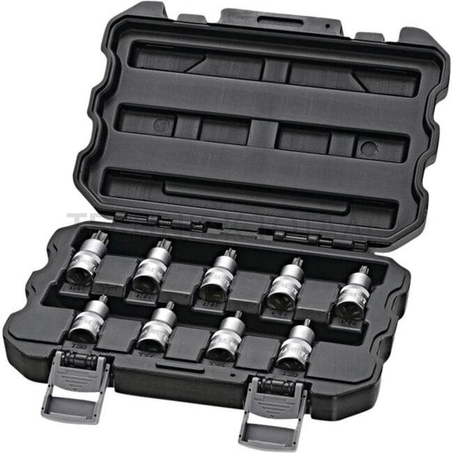 GRANIT BLACK EDITION 1/2" bit socket set, TX 9 pcs. - 87301006