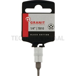 GRANIT BLACK EDITION 1/4" bit socket TX star TB10