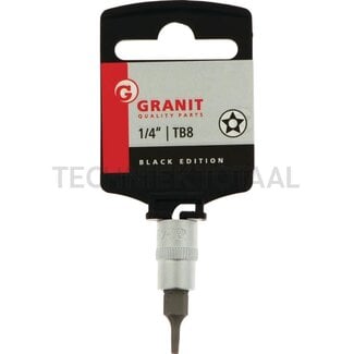 GRANIT BLACK EDITION 1/4" bit socket TX star TB8