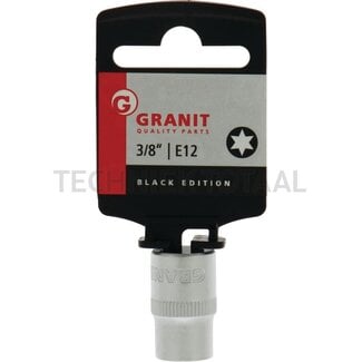 GRANIT BLACK EDITION 3/8" TX Star E socket, E12