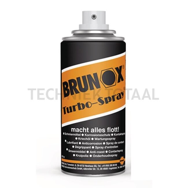 BRUNOX Brunox Turbo-Spray multifunctionele spray - 500 ml 2W-Click-spuitbus