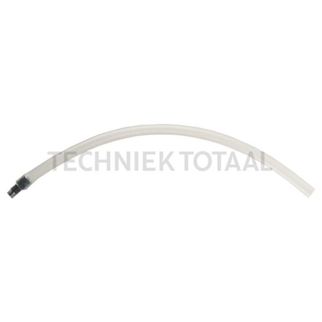 Flexibele slang, transparant 350 mm voor zuig- en drukspuit - Ø 10 mm, Aansluiting: M10 x 1