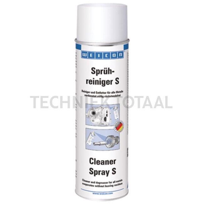 WEICON Reinigingsspray - 500 ml spuitbus - 50011202500 | Inhoud: 500 ml spuitbus | Aantal per doos: 12 | Technische gegevens: Kleur: kleurloos