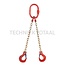 GRANIT Lifting chain G8 • 2 chains  • With shortening hooks  • Quality class GK 8 - 4022401