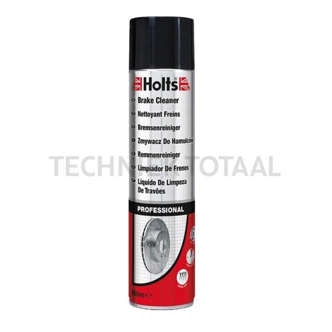 Holts Brake cleaner Cleaner for disc brakes, hydraulic parts, engine. Removes oil and grease. The cleaned, dry metal parts can be handled immediately after application. - 600 ml - 52460600131