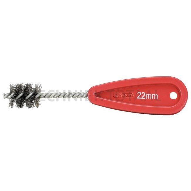 KS Tools Koperpijp binnenborstel, 10 mm 10 mm - 7882011210, 201.1210 | Omschrijving: mit Aufhängeloch | mit Kunststoffgriff | zur Oberflächenbearbeitung