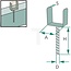 GRANIT Pfostenhalter U-Form 91 mm, H 200 mm, D 20 mm, S 4 mm galvanisiert
