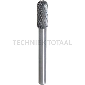 KS Tools HM freesstift met ronde kop, vorm C, 8 m - D1 8 mm, D2 6 mm, L1 65,0 mm