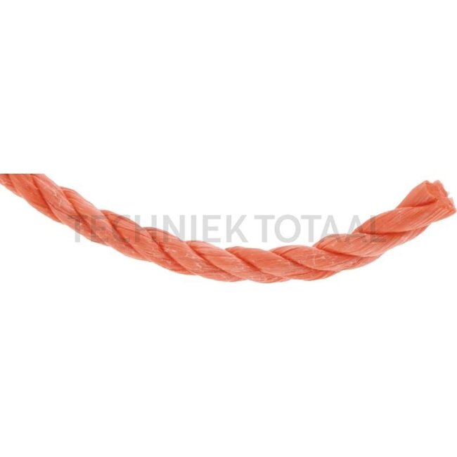 GRANIT 85 m PP rope, 6 mm twisted, orange, polypropylene