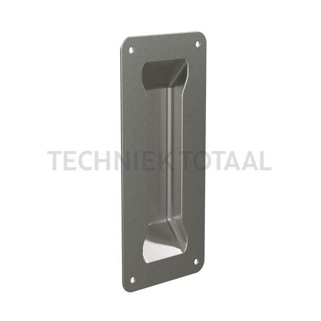 Recessed handle made of steel, 90 x 200 mm - 1290