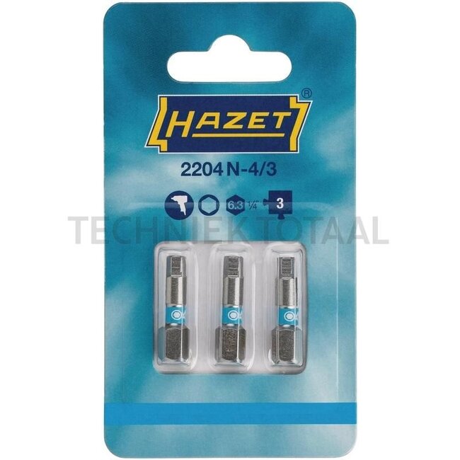 Hazet Screwdriver bit set (bit), long 3-piece - 2223NSLG-T40/3 - 2223NSLG-T40/3