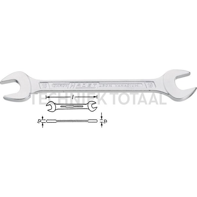 Hazet Double open-ended spanner - 450N-17X19 - 450N-17X19