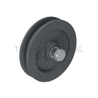 Replacement sliding door roller Ø 140 mm, 150 kg, without bracket, loose
