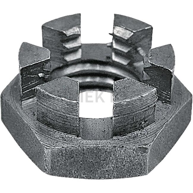 Castellated nut M10 x 1 DIN 937, steel