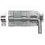 Stable gate latch with latch stop, hot-dip galvanised, lockable, with 14 mm striker