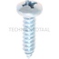 GRANIT Self-tapping pan head screw 5.5x22 - 100 pcs.