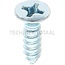 GRANIT Self-tapping countersunk screw 3.5x13 - 100 pcs.