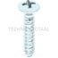 GRANIT Raised countersunk tapping screw 4.2x22 - 100 pcs.