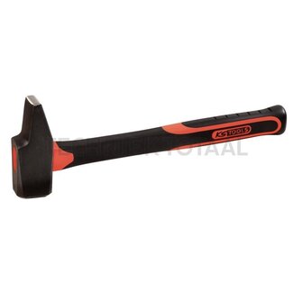 KS Tools Fitter's hammer, French form with fibreg 1000 g, with fibreglass handle