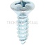 GRANIT Raised countersunk tapping screw 5.5x19 - 100 pcs.