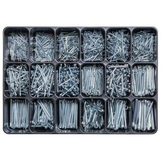 GRANIT BLACK EDITION Split pin assortment case 1351 pcs.