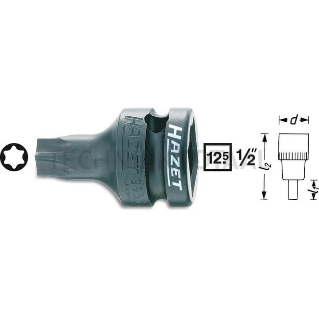 Hazet Torx impact screwdriver insert - 995S-T45 - 995S-T45