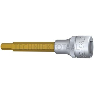 Hazet Screwdriver bit, 100 mm, SW6, Ti Square 12.5 mm (1/2 inch), internal hexagon profile 6 mm