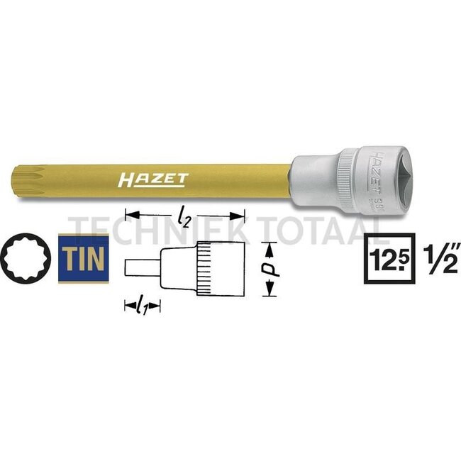 Hazet Screwdriver socket - 990SLG-10 - 990SLG-10