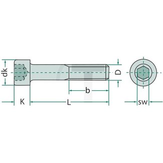 GRANIT Cylinder head bolt M8x35 DIN 912